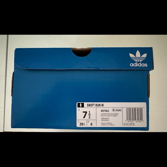 Women's Adidas Swift Run Shoes - US 7.5 / Raw White / Core Black / Carbon - Picture 3 of 3